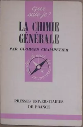 Couverture du produit · La chimie générale
