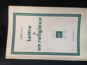 Couverture du produit · Lettre à un religieux.