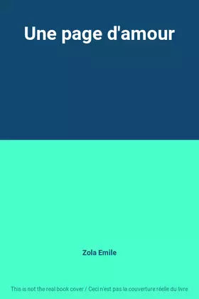 Couverture du produit · Une page d'amour