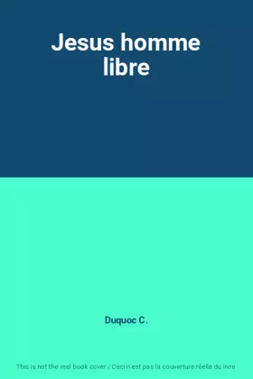Couverture du produit · Jesus homme libre