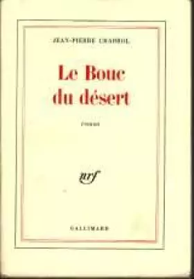 Couverture du produit · Le bouc du désert