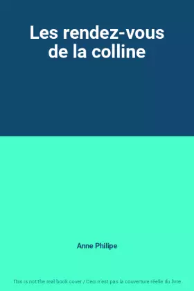 Couverture du produit · Les rendez-vous de la colline