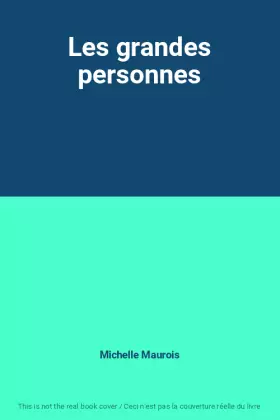 Couverture du produit · Les grandes personnes
