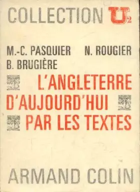 Couverture du produit · L'Angleterre d'aujourd'hui par les textes