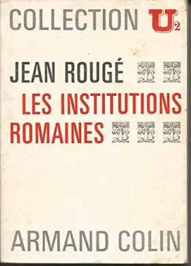 Couverture du produit · Les institutions romaines