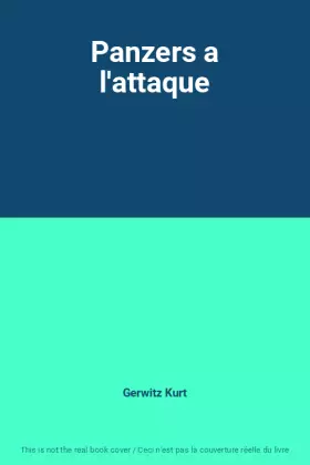 Couverture du produit · Panzers a l'attaque