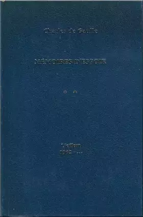 Couverture du produit · Memoires d'espoir t. 2 l'effort 1962...