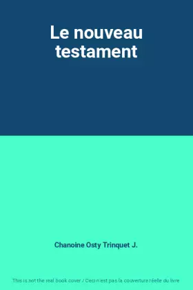 Couverture du produit · Le nouveau testament