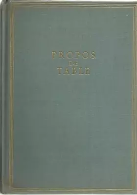 Couverture du produit · Propos de table.