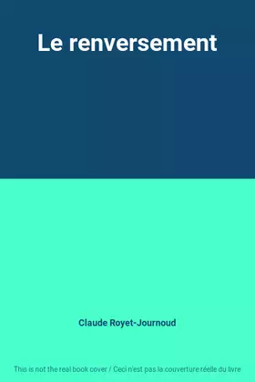 Couverture du produit · Le renversement