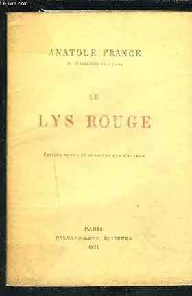 Couverture du produit · Le lys rouge