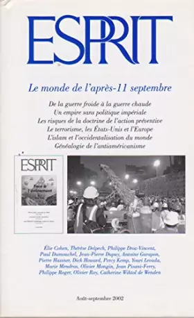 Couverture du produit · Le monde de l'après 11 septembre (Esprit, août-septembre 2002)