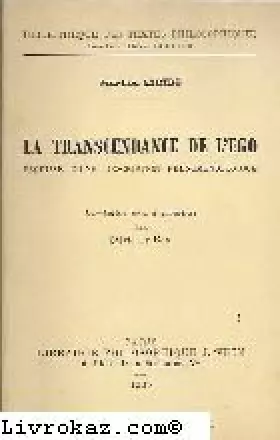 Couverture du produit · La transcendance de l'ego.