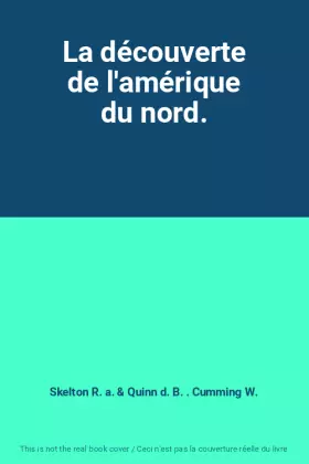 Couverture du produit · La découverte de l'amérique du nord.