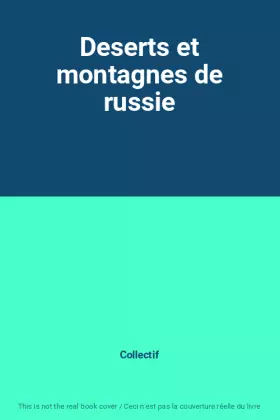 Couverture du produit · Deserts et montagnes de russie