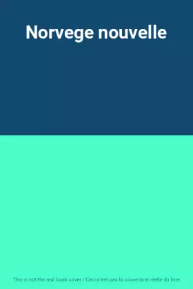 Couverture du produit · Norvege nouvelle