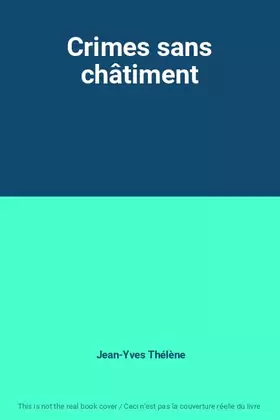 Couverture du produit · Crimes sans châtiment