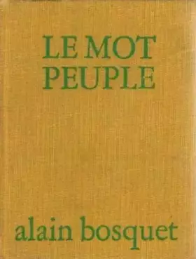 Couverture du produit · Le mot peuple