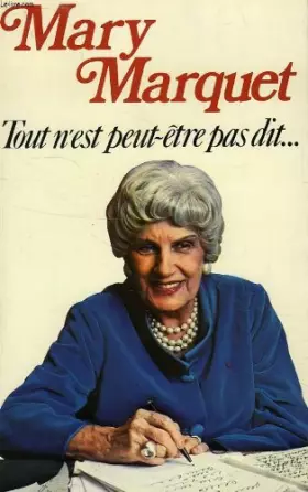 Couverture du produit · Tout n'est peut-être pas dit ...