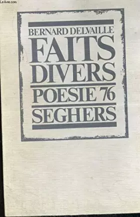 Couverture du produit · Faits-divers (Poésie 76)