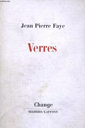 Couverture du produit · Verres (Collection Change)