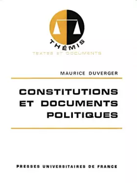 Couverture du produit · Constitutions et documents politiques (Thémis)