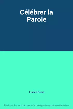Couverture du produit · Célébrer la Parole