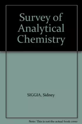 Couverture du produit · Survey of Analytical Chemistry