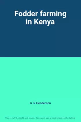 Couverture du produit · Fodder farming in Kenya