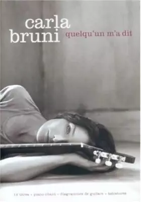 Couverture du produit · Partition : Carla Bruni, quelqu'un m'a dit p/v/g