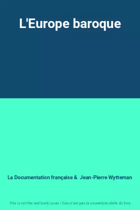 Couverture du produit · L'Europe baroque