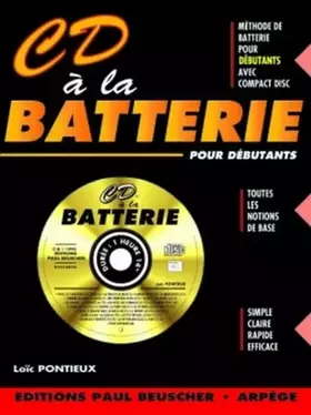 Couverture du produit · Partition : CD a la batterie L. Pontieux