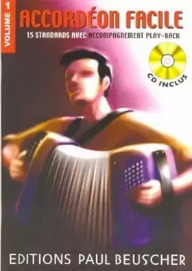 Couverture du produit · Partition : Accordeon facile volume 1 + CD