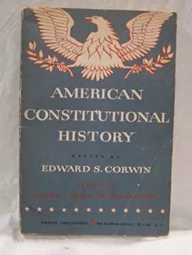 Couverture du produit · AMERICAN CONSTITUTIONAL HISTORY