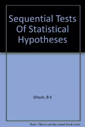 Couverture du produit · Sequential tests of statistical hypotheses