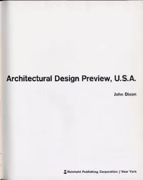 Couverture du produit · Architectural design preview, U.S.A