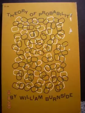 Couverture du produit · Theory of Probability