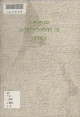 Couverture du produit · Achievements in Optics