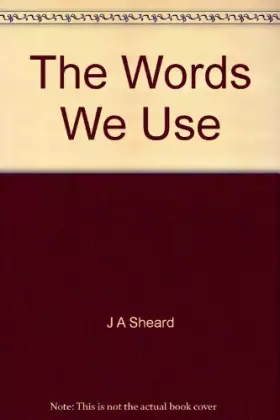 Couverture du produit · The words we use