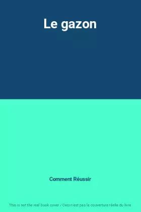 Couverture du produit · Le gazon