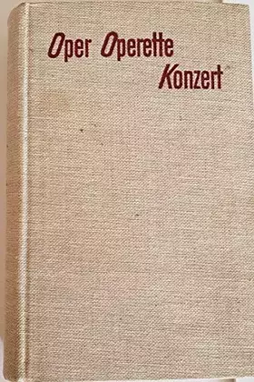 Couverture du produit · Oper Operette Konzert.