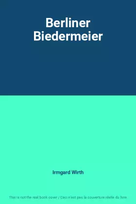 Couverture du produit · Berliner Biedermeier