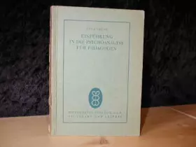 Couverture du produit · Einfuhrung In Die Psychoanalyse Fur Padagogen