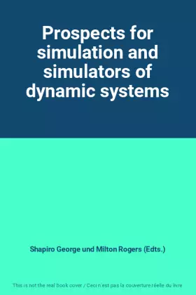 Couverture du produit · Prospects for simulation and simulators of dynamic systems