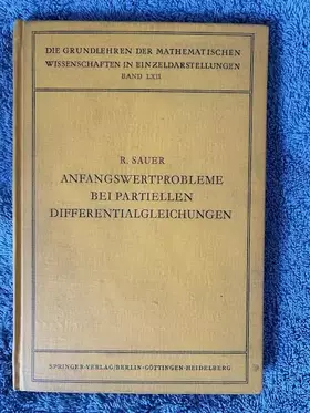 Couverture du produit · Anfangswertprobleme bei Partiellen Differentialgleichungen