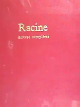 Couverture du produit · Racine Oeuvres Completes