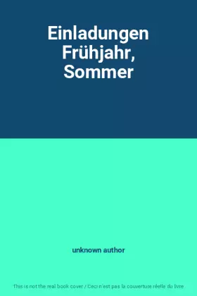 Couverture du produit · Einladungen Frühjahr, Sommer