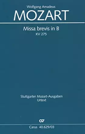 Couverture du produit · Missa brevis in B