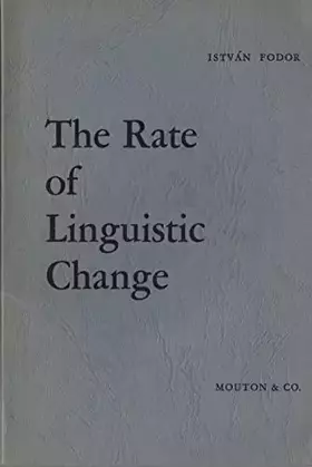 Couverture du produit · The Rate of Linguistic Change