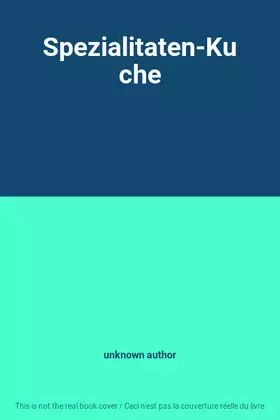 Couverture du produit · Spezialitaten-Kuche